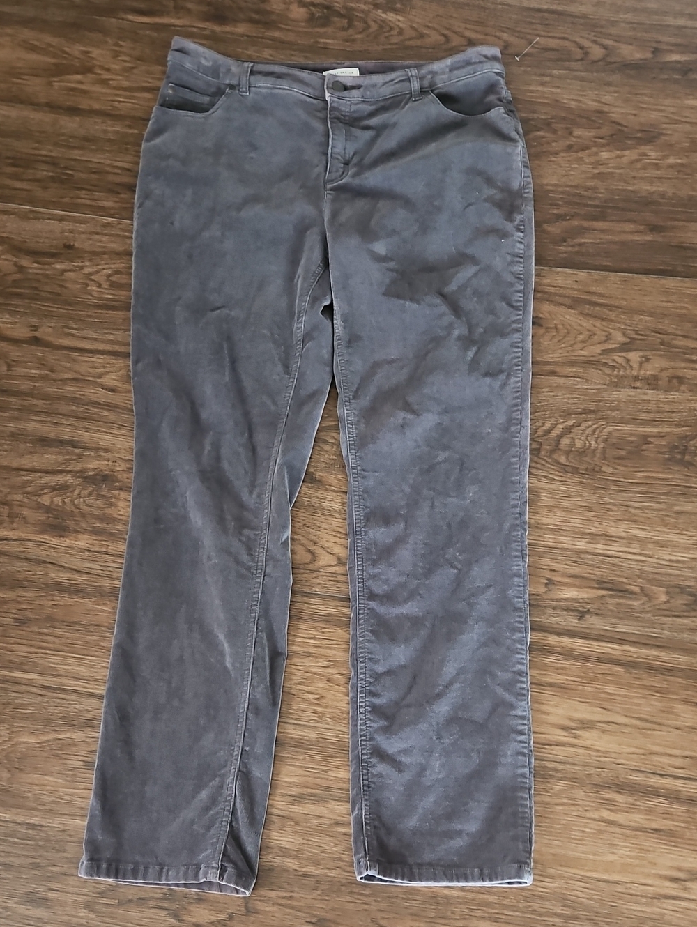 Charter Club Gray Corduroy Pants Size 12